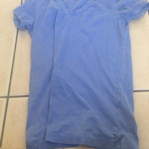 Blue V neck shirt